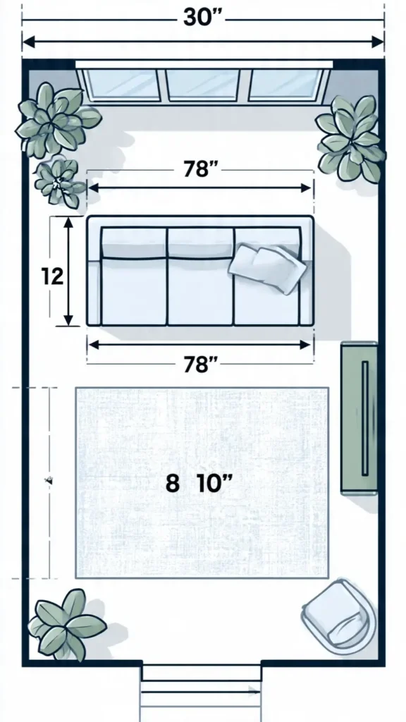Single wide living room