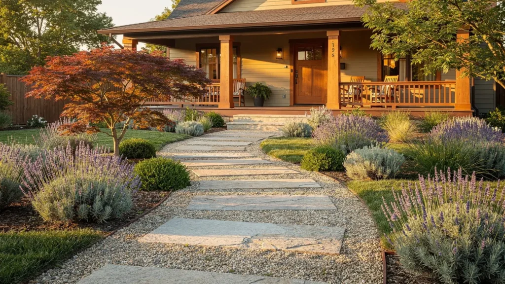 grass free front yard ideas