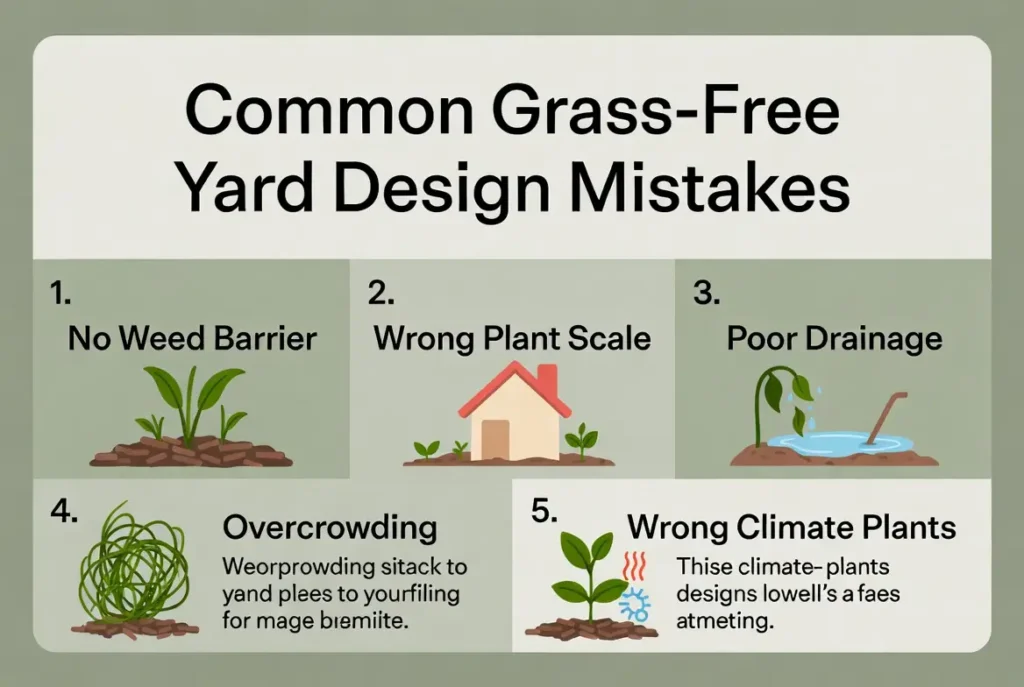 grass free front yard ideas
