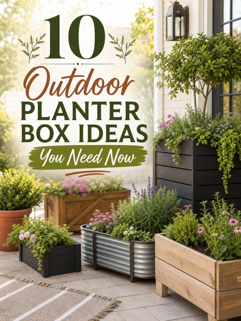 outdoor planter box ideas