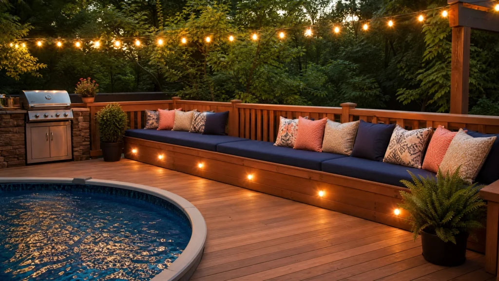 above ground pool deck ideas