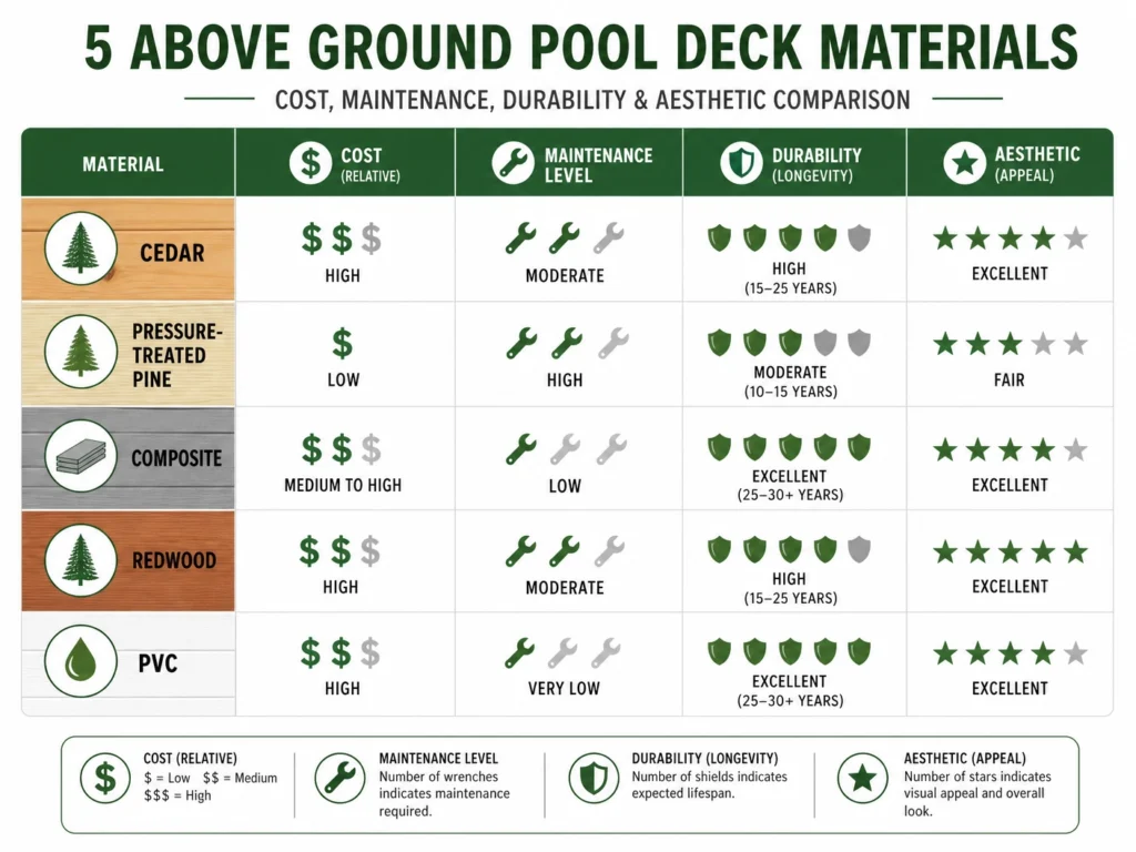 above ground pool deck ideas